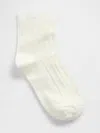Gap Pointelle Half Crew Socks In White