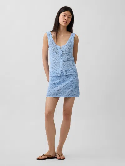 Gap Pointelle Mini Sweater Skort