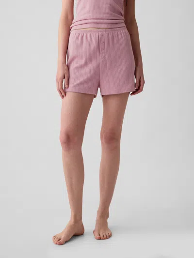 Gap Pointelle Pj Shorts In Lilas Pink