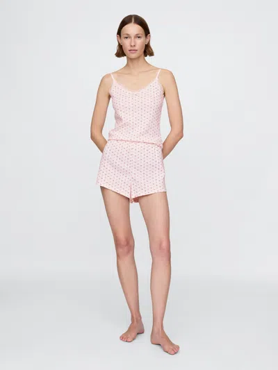 Gap Pointelle Pj Shorts In Pink Ditsy Floral