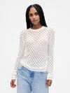 Gap Pointelle Sweater In White