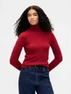 Gap Pointelle Turtleneck Sweater In Red