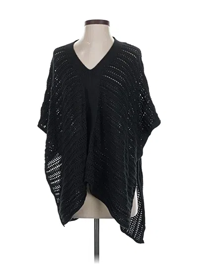 Pre-owned Gap Poncho In Black