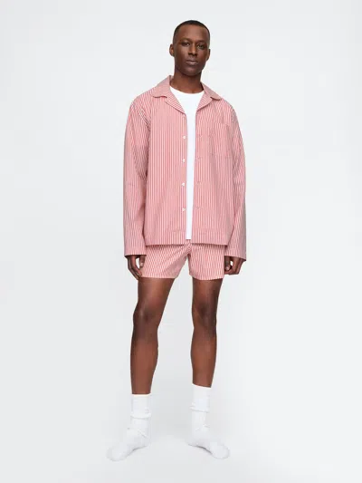 Gap Poplin Big Pj Shirt In Candycane Stripe