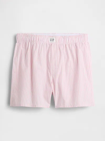 Gap Poplin Boxers In Pink