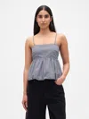 Gap Poplin Bubble Crop Top