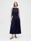 Gap Poplin Drop-waist Maxi Skirt