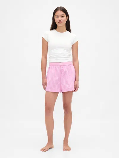 Gap Poplin Logo Pj Boxer Shorts