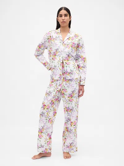 Gap Poplin Pj Pants In Multi