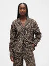 Gap Poplin Pj Shirt In Brown