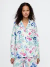 Gap Poplin Pj Shirt In Multi Color Floral Print