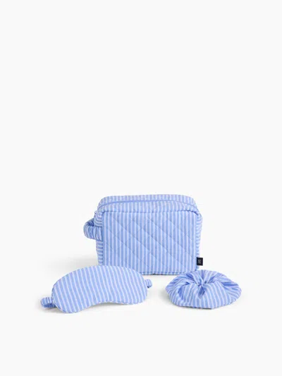 Gap Poplin Sleep Kit In Blue White Stripe