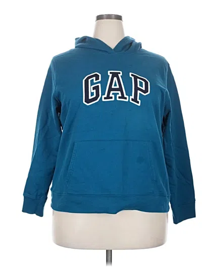 Pre-owned Gap Pullover Hoodie In Blue