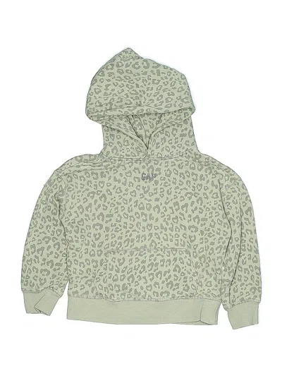 Pre-owned Gap Kids' Pullover Hoodie In Green