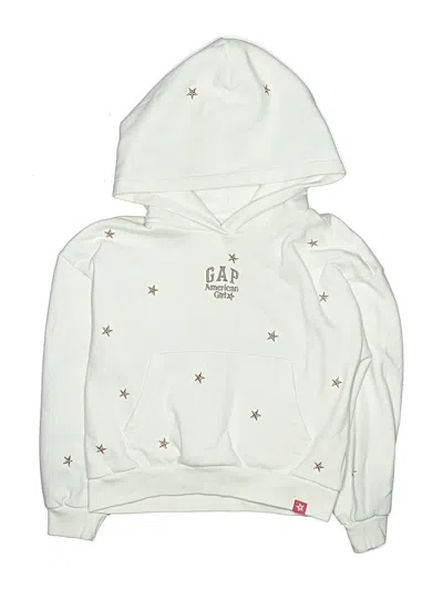 Pre-owned Gap Kids' Pullover Hoodie In White