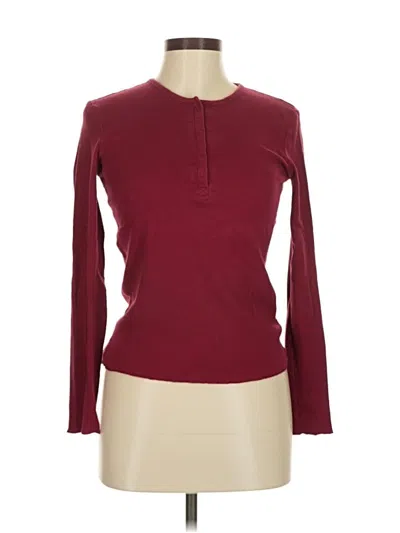 Pre-owned Gap Pullover Sweater In Burgundy