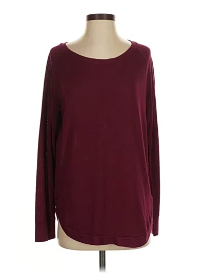 Pre-owned Gap Pullover Sweater In Burgundy