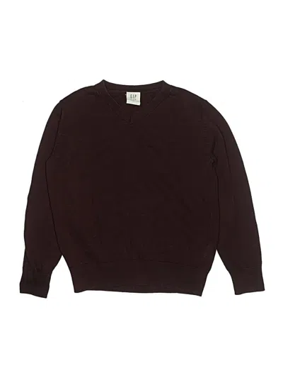 Pre-owned Gap Kids' Pullover Sweater In Burgundy
