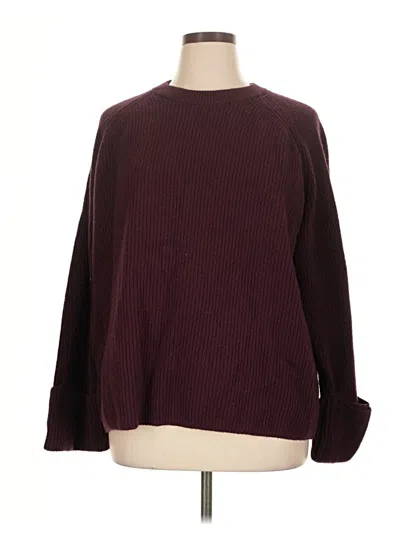 Pre-owned Gap Pullover Sweater In Burgundy