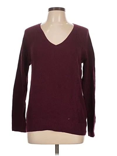 Pre-owned Gap Pullover Sweater In Burgundy