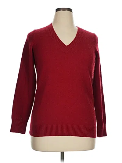 Pre-owned Gap Pullover Sweater In Burgundy