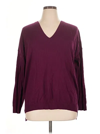 Pre-owned Gap Pullover Sweater In Burgundy