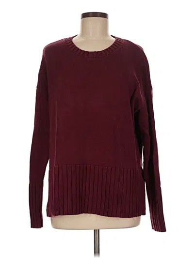 Pre-owned Gap Pullover Sweater In Burgundy