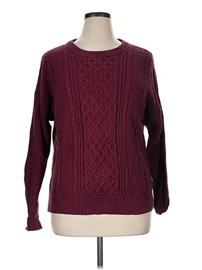 Pre-owned Gap Pullover Sweater In Burgundy