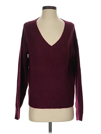 Pre-owned Gap Pullover Sweater In Burgundy