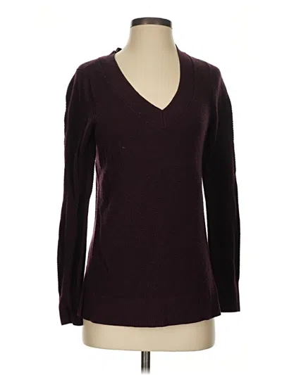 Pre-owned Gap Pullover Sweater In Burgundy