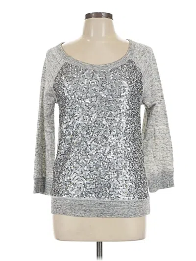 Pre-owned Gap Pullover Sweater In Silver