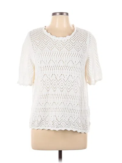 Pre-owned Gap Pullover Sweater In White