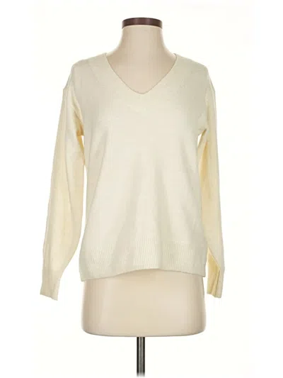 Pre-owned Gap Pullover Sweater In White