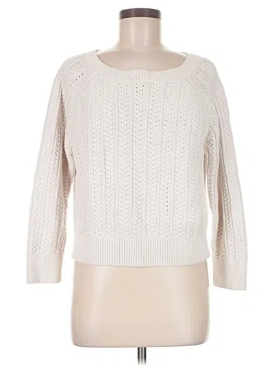 Pre-owned Gap Pullover Sweater In White