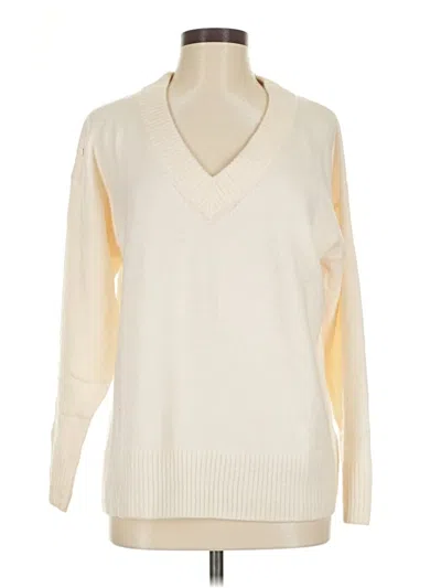 Pre-owned Gap Pullover Sweater In White