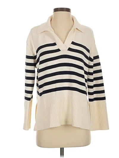 Pre-owned Gap Pullover Sweater In White
