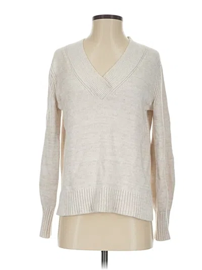 Pre-owned Gap Pullover Sweater In White