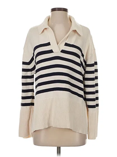 Pre-owned Gap Pullover Sweater In White