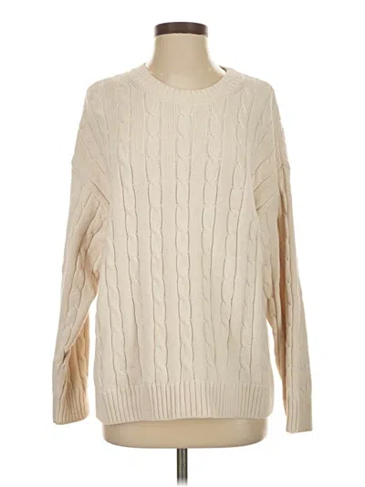 Pre-owned Gap Pullover Sweater In White
