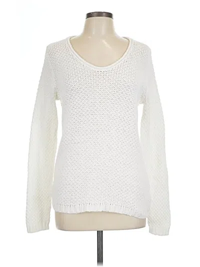 Pre-owned Gap Pullover Sweater In White