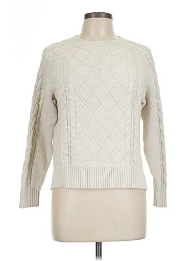 Pre-owned Gap Pullover Sweater In White