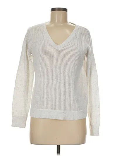 Pre-owned Gap Pullover Sweater In White