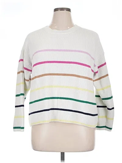 Pre-owned Gap Pullover Sweater In White