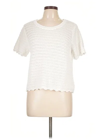 Pre-owned Gap Pullover Sweater In White