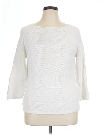 Pre-owned Gap Pullover Sweater In White