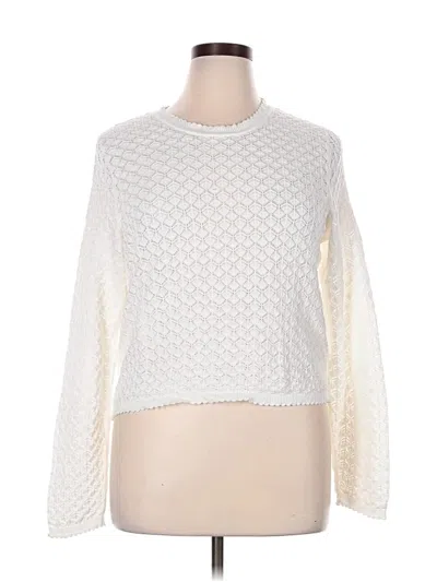 Pre-owned Gap Pullover Sweater In White