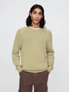Gap Raglan Crewneck Sweater In Gale Green
