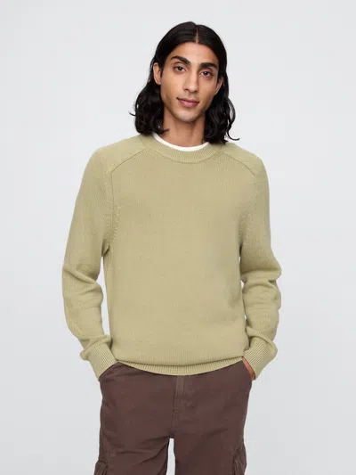 Gap Raglan Crewneck Sweater In Gale Green