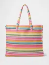 Gap Rainbow Straw Tote Bag In Rainbow Multi