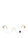 Gap Rectangle-frame Glasses In Gold